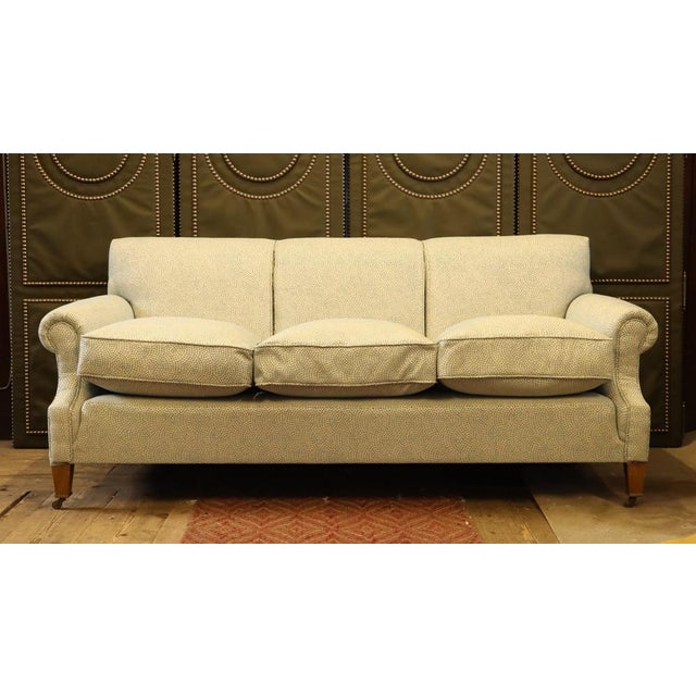 3-Seater Sofa by George Smith with Escale Ciel Fabric by Jean Paul Gaultier, 2010s For Sale - Image 13 of 18