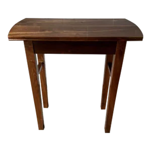 Vintage Solid Handcrafted Rosewood Narrow Side End Table.