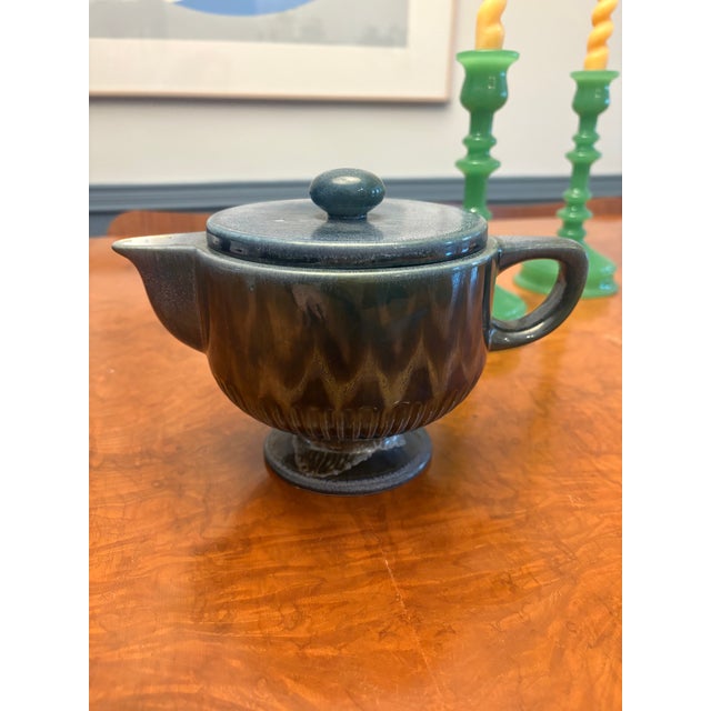 Gorgeous Mid-Century Pottery German Teapot For Sale In Washington DC - Image 6 of 7
