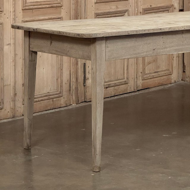 Late 18th Century 18th Century Country French Louis XVI Period Rustic Elmwood Dining Table For Sale - Image 5 of 18
