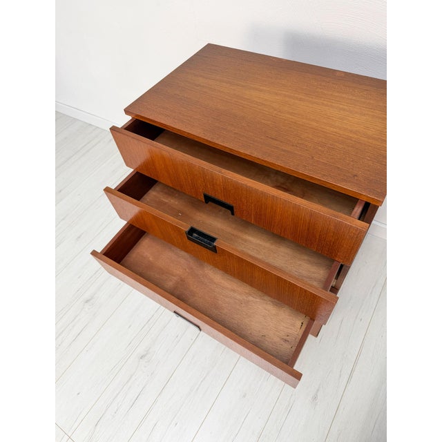 Wood Mid-Century Teak Dresser in the style of Cees Braakman, 1960s For Sale - Image 7 of 9