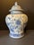 1990s Vintage Chinoiserie Blue White Floral Porcelain Ginger Jar Lid For Sale - Image 5 of 8