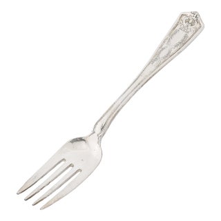 Tiffany and Co. Sterling Silver Winthrop Pattern Dessert Fork For Sale