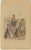 Antique Hand-Colored Costume Print of Asia with Persian, Kurdish and Circassian Figures c1860 A richly detailed and...