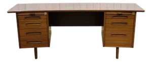 Mahogany Executive Desk, 1960s