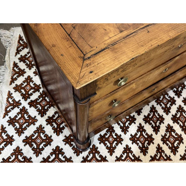19th Century Empire Cherry Wood Chest of Drawers For Sale - Image 13 of 18