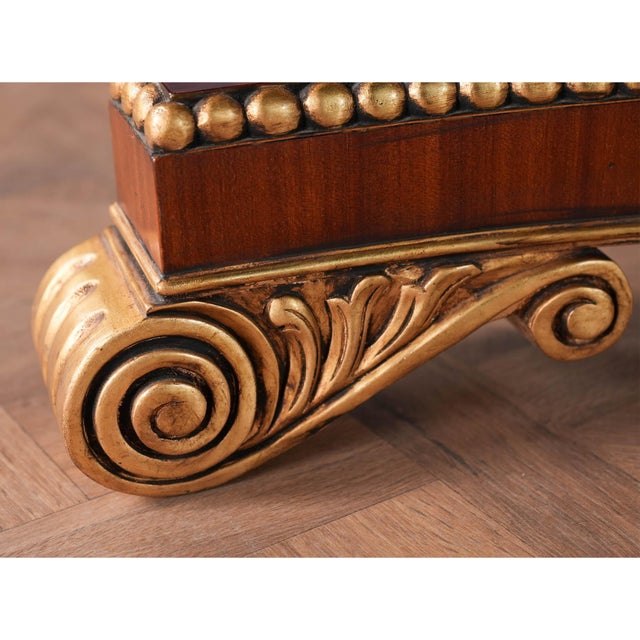 Brown Traditional Round Dining Table For Sale - Image 8 of 15