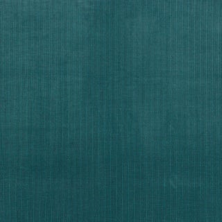 Schumacher Antique Strie Velvet Fabric in Peacock For Sale