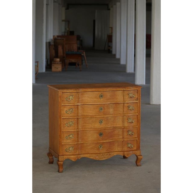 Mid-Century Modern Danish Chest of Drawers in Oak by Henning Kjærnulf, 1960s For Sale - Image 12 of 18