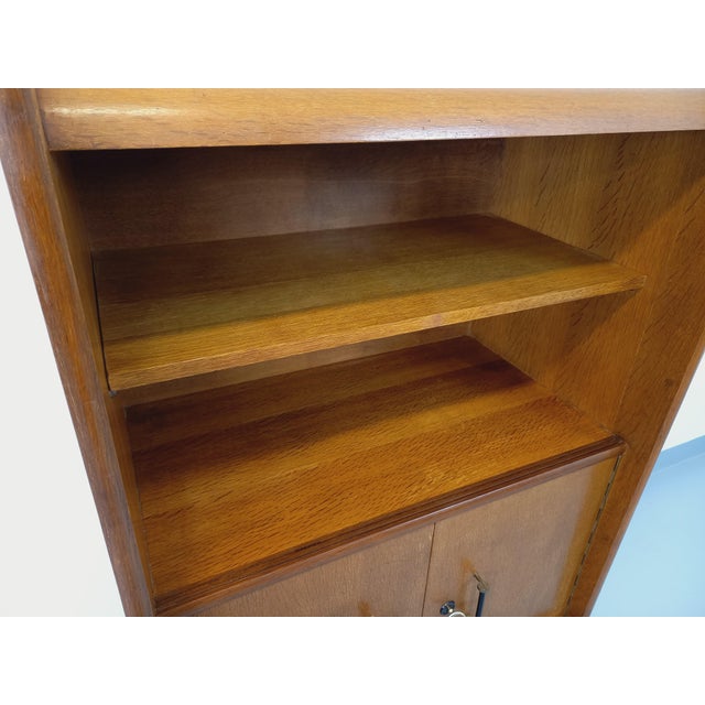 Wood Vintage Scandinavian Style Oak Bookcase by René Gabriel, 1950s For Sale - Image 7 of 17