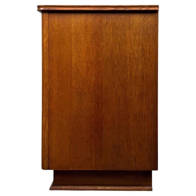 20th Century English Oak Chest of Drawers For Sale - Image 9 of 13