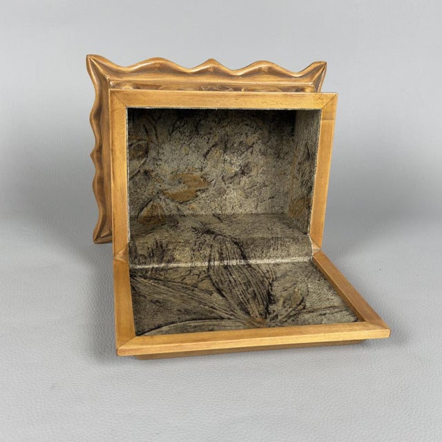 Vintage Hand-Carved Wooden Jewelry Box by Ignoto, 1960s For Sale - Image 9 of 16