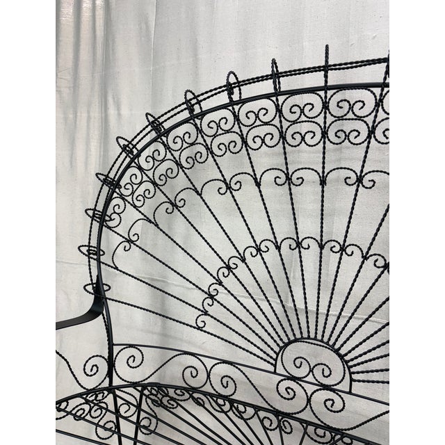 1950s Salterini Peacock Bench and Chair Set, Restored and Ready to Place, 2 Pieces, Attributed For Sale - Image 9 of 12
