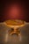 Hollywood Regency Vintage Burl Wood Round Pedestal Dining Table With Inlaid Top For Sale - Image 3 of 6