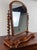 19th Century Antique Mahogany Barley Twist Tabletop Gentlemen’s Shaving / Vanity Mirror For Sale - Image 10 of 12