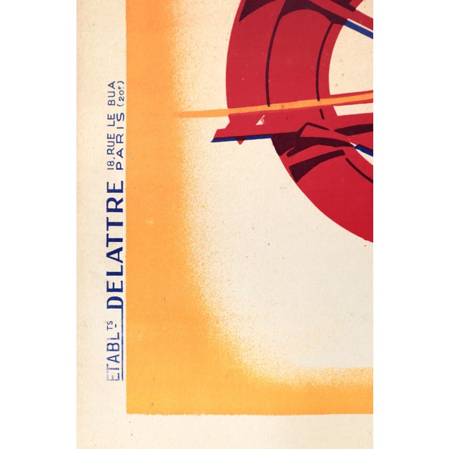 1930s 1930s French Art Deco Poster - Favor Cycles, Velomoteurs, Motos For Sale - Image 5 of 6