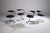 Black Cobra Chairs by Giotto Stoppino, Italy, 1970s, Set of 4, in Restored conditions. Designed 1970 to 1979 This piece is...