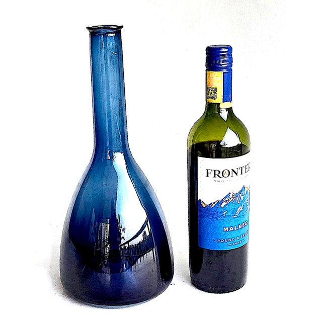Mid-Century Modern 1960's Holmegaard Long Neck Decanter/Vase For Sale - Image 3 of 10