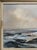 This vintage oil on canvas painting depicts a seascape with crashing ocean waves and flying seagulls by Texas artist...