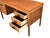 Mid-Century Modern Walnut Desk With File Drawer & Three Drawer Storage, Restored For Sale In Los Angeles - Image 6 of 16