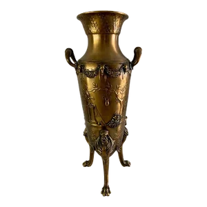 Antique French Bronze Vase Vessel Urn - F. Levillain Jardiniere