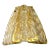 Single Murano Glass Clear & Gold Leaf Wall Sconce For Sale