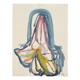 Charlotte Hilmer, Iris Blossom, 1955, Oil on Canvas For Sale