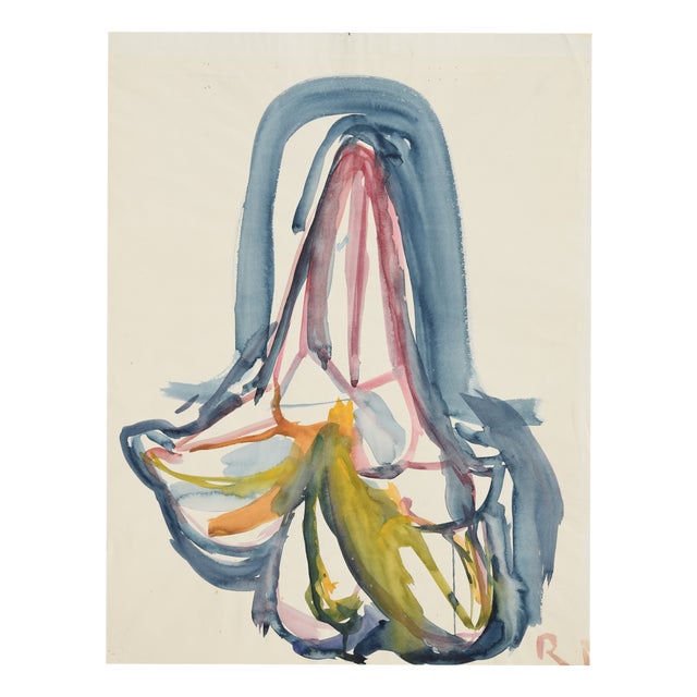 Charlotte Hilmer, Iris Blossom, 1955, Oil on Canvas For Sale
