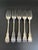 Victorian 1847 Rogers Bros A1 Berkshire 1897 Silverplate Dinner Forks, Set of 5 For Sale - Image 3 of 8