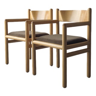 Pair of Post Modern Arm Chairs by Vignelli For Sale