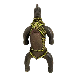 African Fali Fertility Beaded Doll Phallic Cameroon 7.5" H