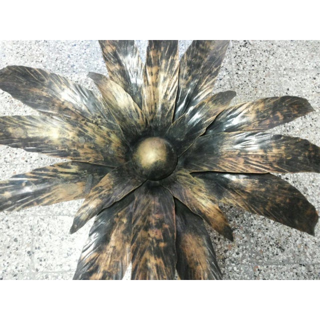 Mid-Century Modern Mid-Century Modern Italian Burnished Iron Palm Tree Sculpture For Sale - Image 3 of 7