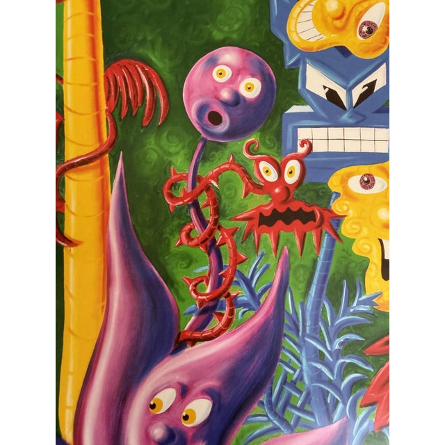 Paper Juicy Jungle Exhibition Poster from Kenny Scharf, 1984 For Sale - Image 7 of 9