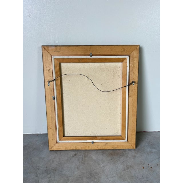 Vintage Oil Portrait Painting of a Florida Seminole Football Amateur or Player For Sale - Image 11 of 11