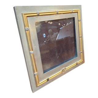Vintage Gucci Picture Frame With Bamboo-Style Detailing For Sale