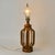 Boho Chic Mid 20th Century Mid Century Modern Burnt Bamboo Table Lamp Bentwood Statement Lamp For Sale - Image 3 of 13