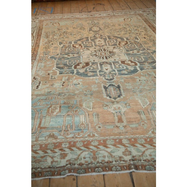 Vintage Distressed Baktiari Carpet - 6'11" x 9'8" For Sale - Image 10 of 12