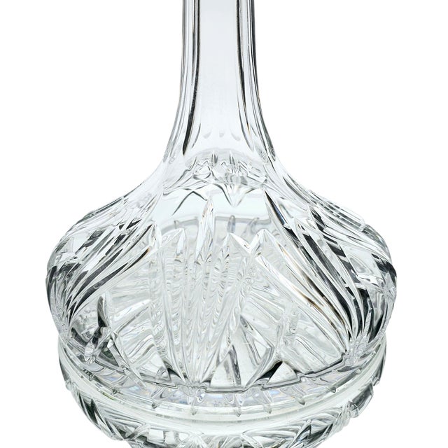 Marquis by Waterford Brookside Irish Cut Crystal Ship’s Captain Decanter For Sale - Image 11 of 12