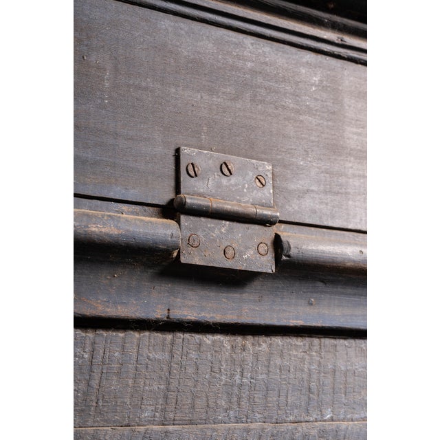 19th Century Painted Pine Blanket Chest in Blue For Sale - Image 11 of 11