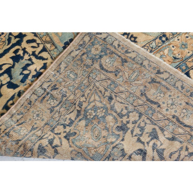Fine Antique Persian Kirman Handmade Wool Carpet For Sale In New York - Image 6 of 8