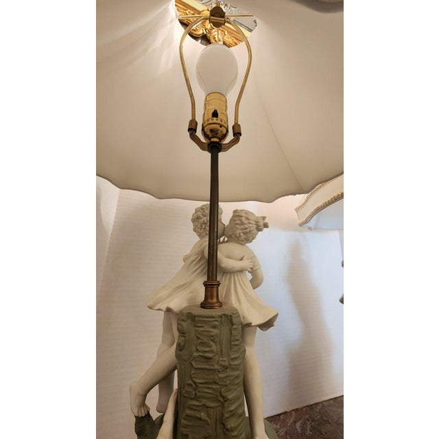 Pair of Early 20th Century Cameo Jasperware-Style Porcelain Lamps For Sale - Image 10 of 12