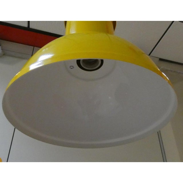 Green Vintage Painted Metal Pendant Lights from Fontana Arte, 1970s, Set of 3 For Sale - Image 8 of 18