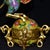 Yellow Vintage Cloisonne Enamel Horse on Ball - "Horse Treading the Universe" Figure For Sale - Image 8 of 9