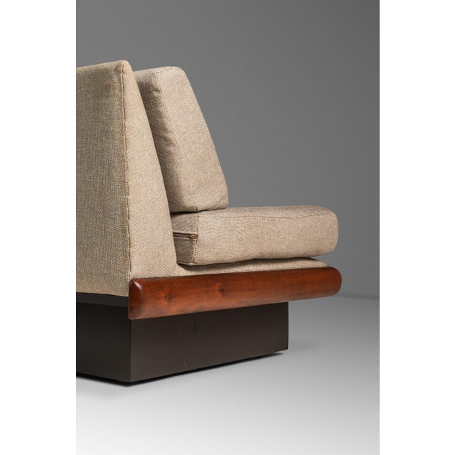 Rare Mid-Century Modern Armless Three Seat Platform Sofa / Daybed Attributed to Adrian Pearsall for Craft Associates, Usa, C. 1960s For Sale - Image 13 of 18