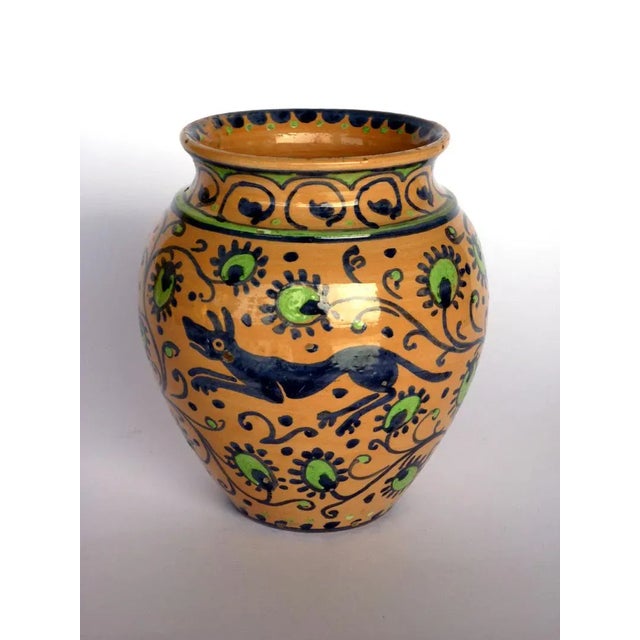Italian Ceramic Vase from Cassandrini, 1920s, in Flawless conditions. Designed 1920 to 1949 This piece has an attribution...