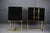 Pair Nightstands in Wood , Black Color 1950s Style For Sale - Image 9 of 10