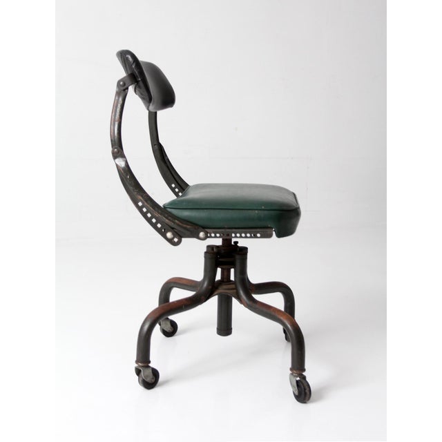 Vintage Industrial DoMore Swivel Office Chair For Sale - Image 4 of 14