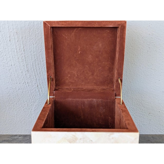 Vintage Casa Bique Tessellated Stone and Brass Box For Sale - Image 10 of 12