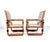 Art Deco Armchairs in Wood and Fabric, 1930, Set of 2 For Sale - Image 4 of 9