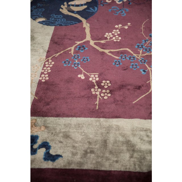 Old New House Antique Art Deco Carpet - 7'1" X 13'6" For Sale - Image 4 of 12